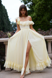 The Rosetta Dress in Transparent Yellow