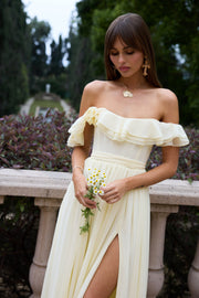The Rosetta Dress in Transparent Yellow