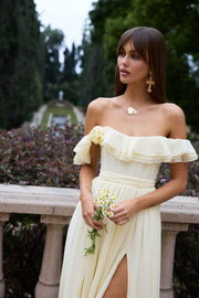 The Rosetta Dress in Transparent Yellow