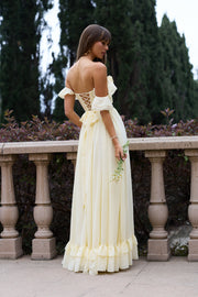 The Rosetta Dress in Transparent Yellow