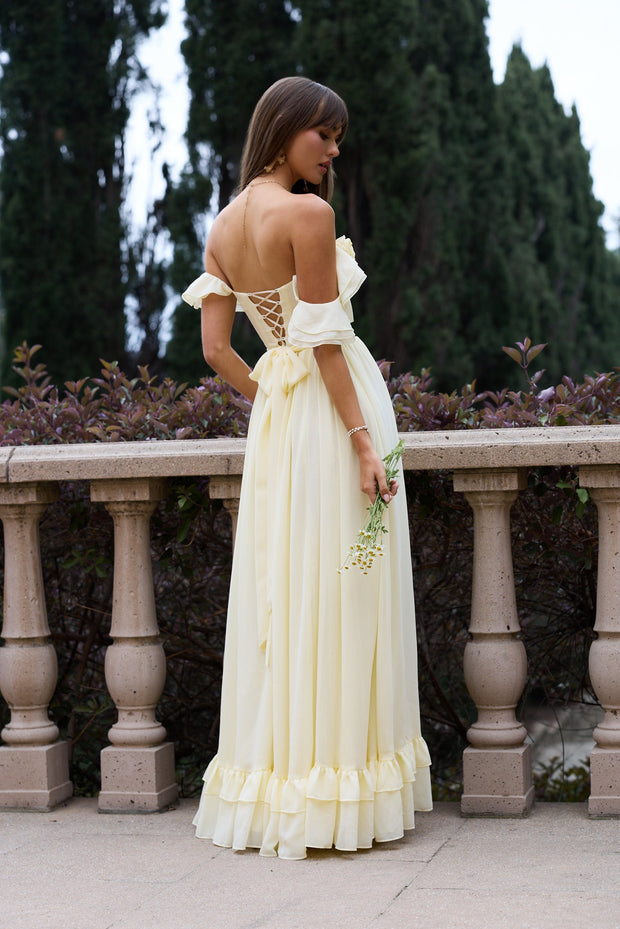The Rosetta Dress in Transparent Yellow