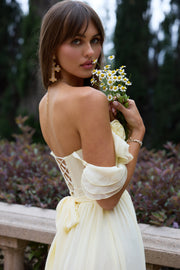 The Rosetta Dress in Transparent Yellow
