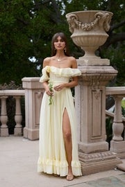 The Rosetta Dress in Transparent Yellow