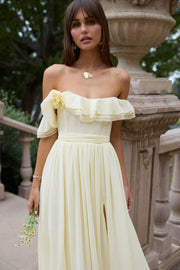 The Rosetta Dress in Transparent Yellow