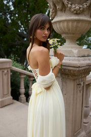 The Rosetta Dress in Transparent Yellow