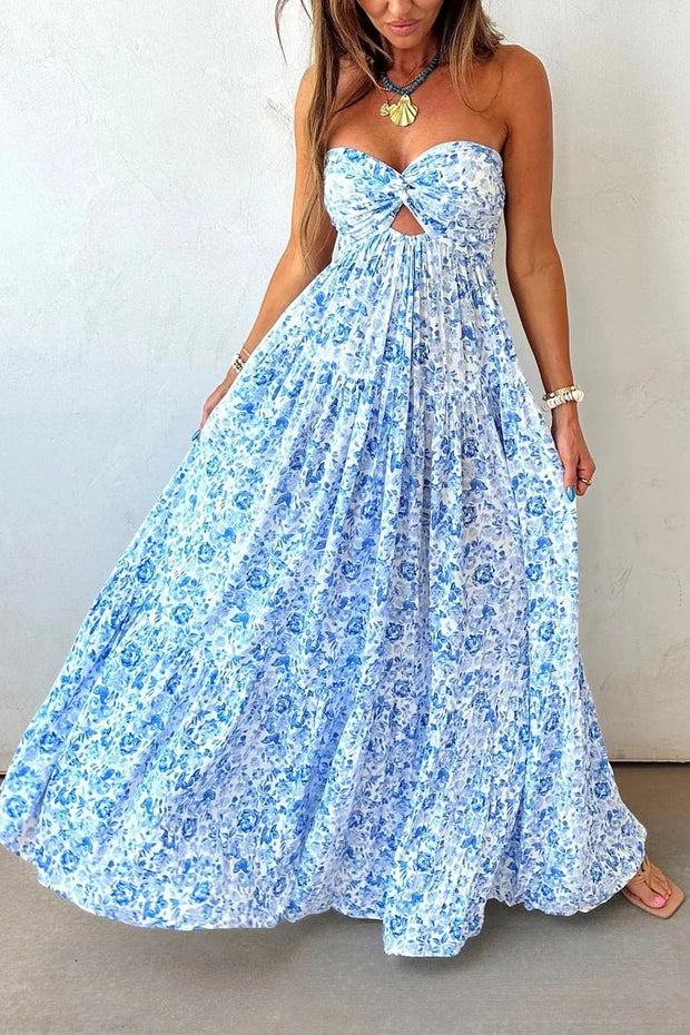 Sexy Bandeau One-Shoulder Hollow Loose Dress