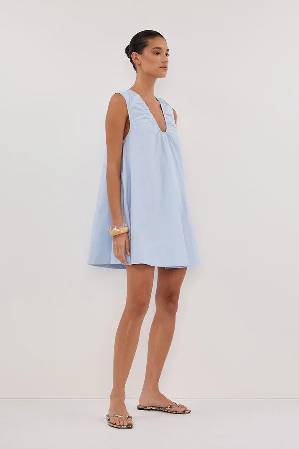 Casual Sleeveless Deep V Loose Solid Color Daily Jumpsuit Skirt