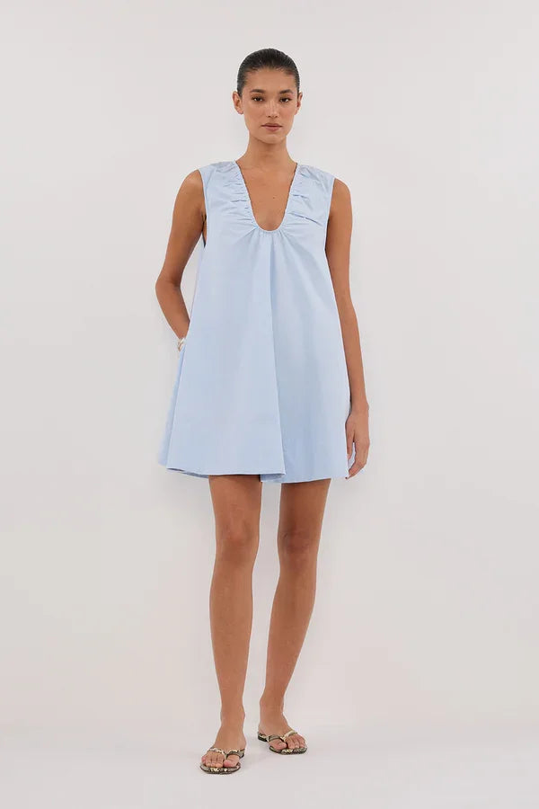 Casual Sleeveless Deep V Loose Solid Color Daily Jumpsuit Skirt