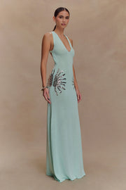 Sexy Sleeveless Halter Slim-Fit Sequined Dress