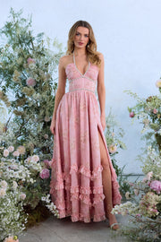 The Scarlette Dress in Light Pink Tapestry Rose