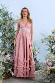 The Scarlette Dress in Light Pink Tapestry Rose