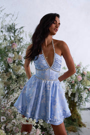 The Savannah Dress in Chambray Blue Baroque