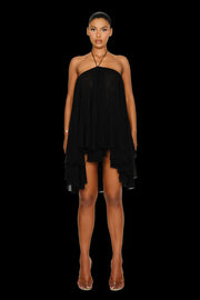 Sexy Sleeveless Halter Loose Chiffon Dress