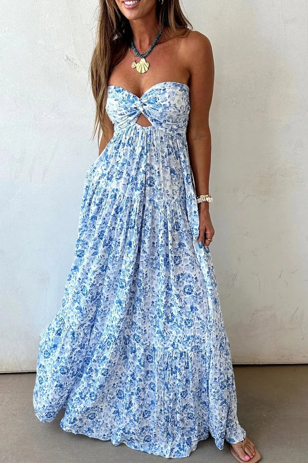 Sexy Bandeau One-Shoulder Hollow Loose Dress