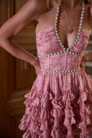 The Sophie Dress in Pink Peony Print