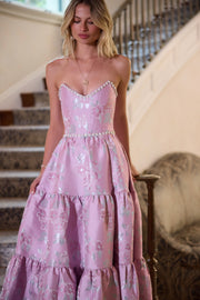 The Vivian Dress in Orchid Baroque Floral