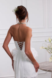 The Winnie Dress in White Chantilly Lace