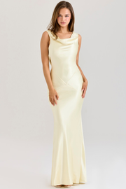 Sexy Ice Silk Party Backless Sheath Fishtail Dress