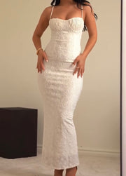 Fashion Suspenders Sexy Lace Tube Top Dress