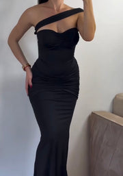 Sexy Bandeau Waist-Girdling Hip-Wrapped Dress