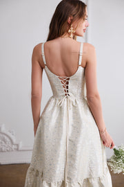 The Avery Dress in Light Blue Duchess