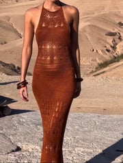 Sexy Cutout Vest Tied Dress