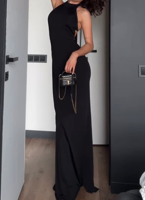 Sexy Halter Sleeveless Backless Dress