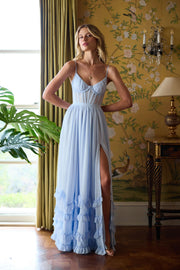 The Carmen Dress in Halogen Blue