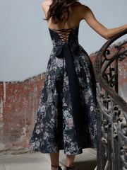 Sexy Tube Top Temperament Girdle Dress