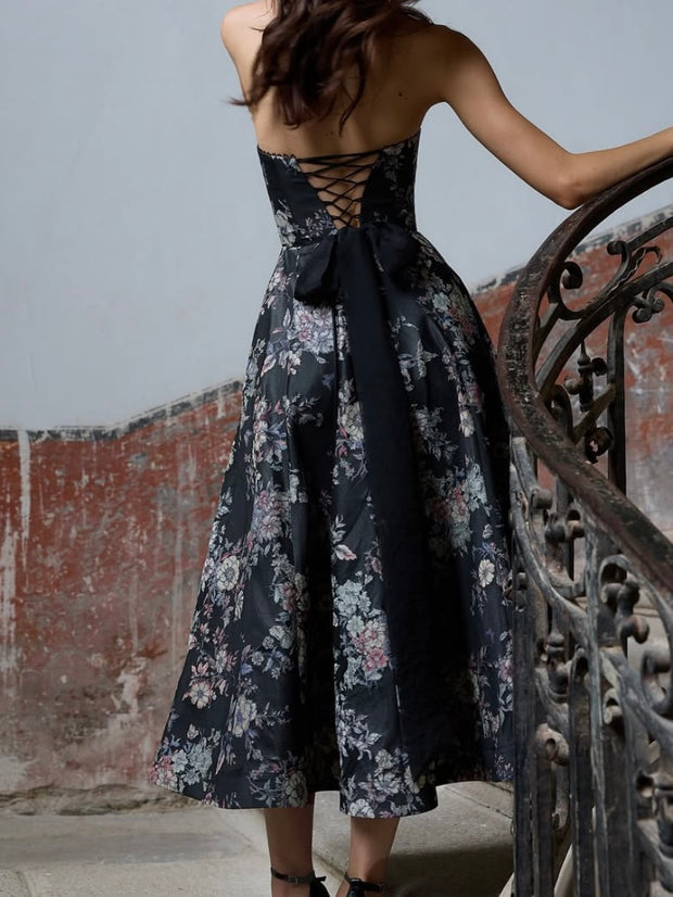 Sexy Tube Top Temperament Girdle Dress