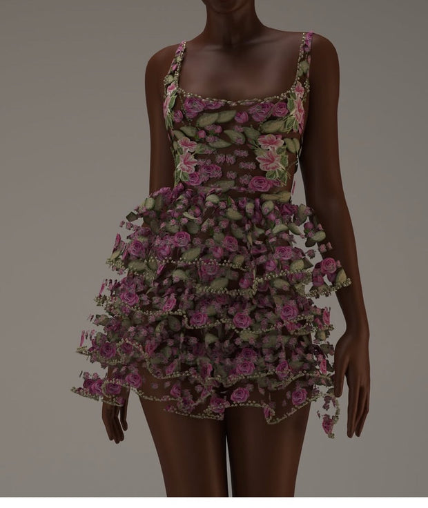 Fashion Personality Bead Vest Dress