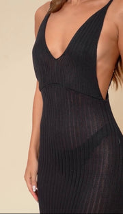 Sleeveless Beach Camisole Back Integrated Suspenders Long Dress