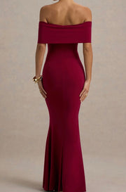 off-Shoulder Slim-Fit Elegant Fishtail Skirt
