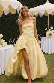 ANGELINA MAXI DRESS - LEMON