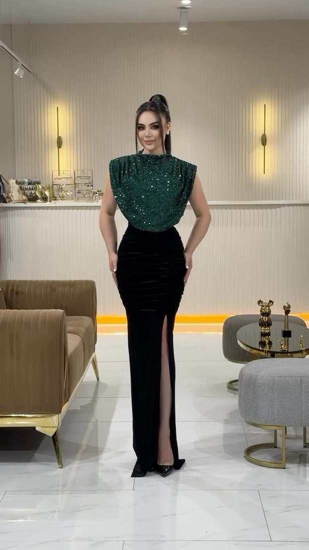 Sexy Sleeveless Stitching Party Dress