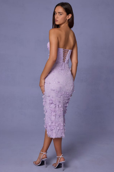 Sexy Tube Top Bead Version Tied Dress