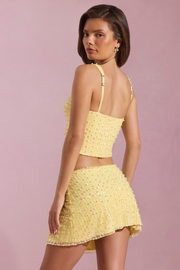 Sexy Vest Sheath Bead Suit Skirt