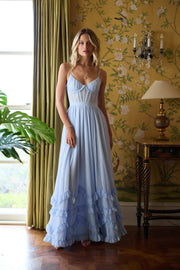The Carmen Dress in Halogen Blue