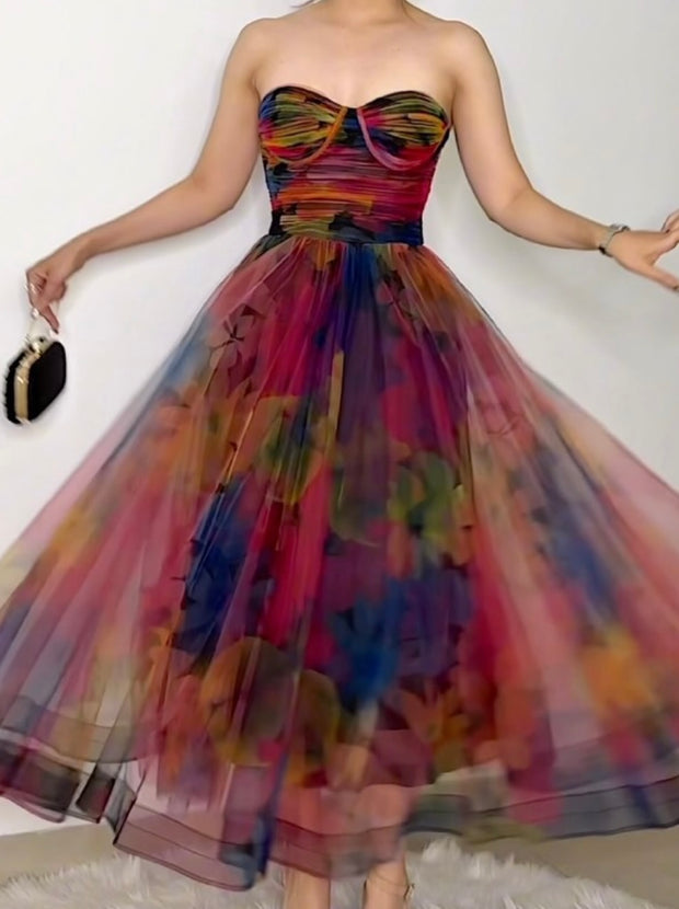 Sexy Elegant Gorgeous Tube Top Sleeveless Dress