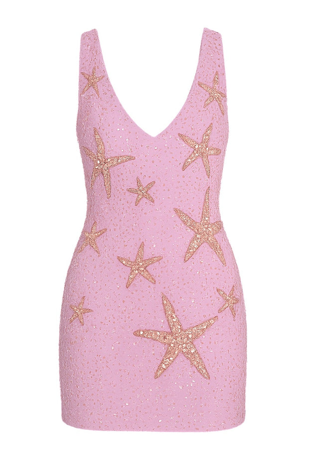 Fashion Sexy Deep V Ocean XINGX Pattern Dress
