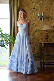 The Carmen Dress in Halogen Blue