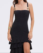 Elegant Sling Beads Cake Dress