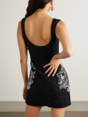Sexy Sling 3D Printing Shiny Dress