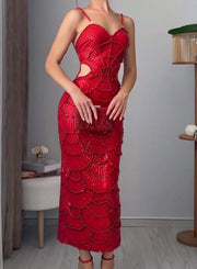 Heavy Industry Fashion Bead Sling Dress