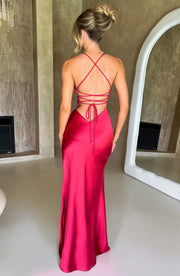 Satin Maxi Dress