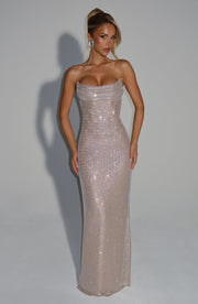 Mirabella Maxi Dress - Nude